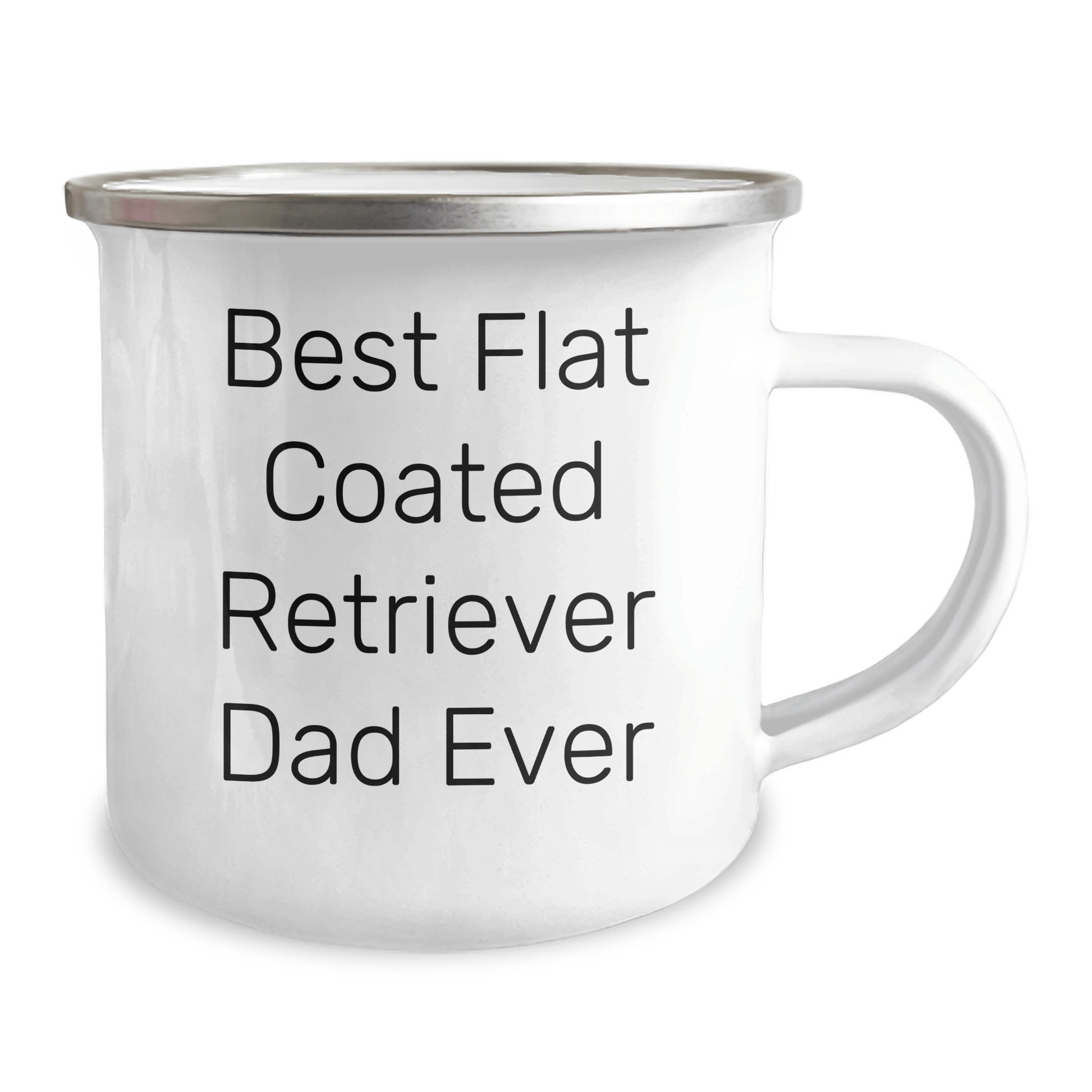 Flat Coated Retriever Dog Dad Ever Funny Camping Mug Gifts from Men for Father's Day - Victory Thru Vision 