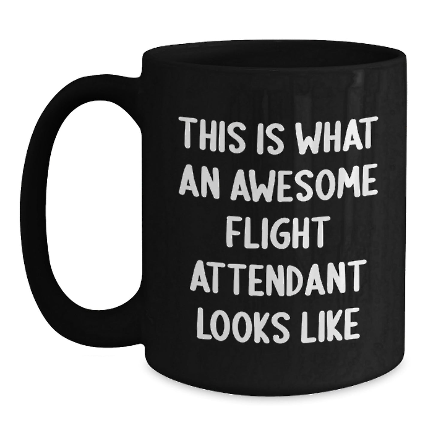 Flight Attendant Gifts from Friends - Inspirational Quotes Black Coffee Mugs for Flight Attendant, Funny Graduation Unique Gifts - Victory Thru Vision