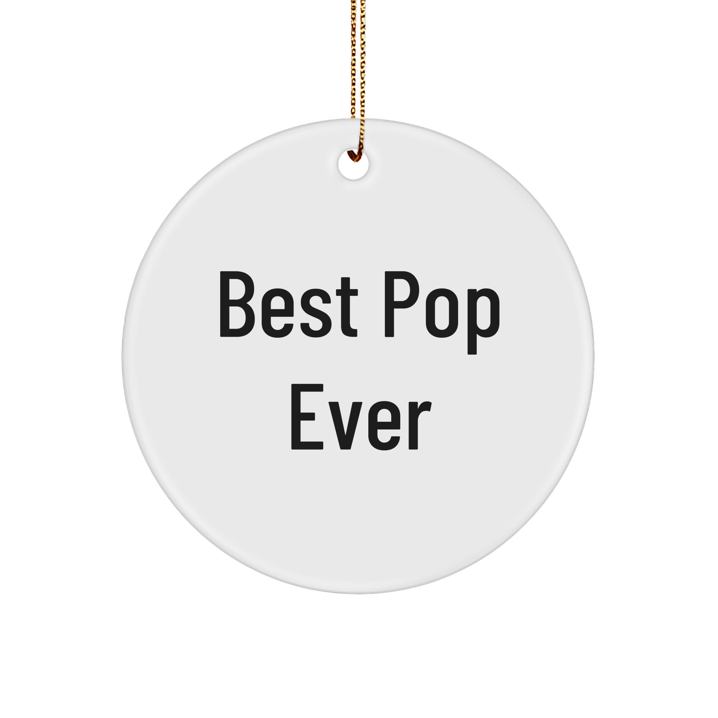 Fun Pop Gifts for Friends from Best Pop Ever - Circle Ornament for Women, Men, Family, and Coworkers - Victory Thru Vision