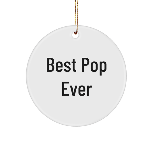 Fun Pop Gifts for Friends from Best Pop Ever - Circle Ornament for Women, Men, Family, and Coworkers - Victory Thru Vision