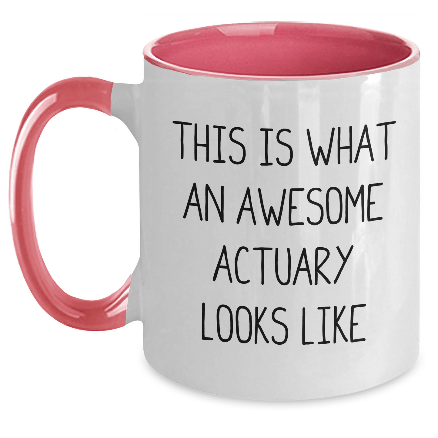 Funny Actuary Gifts, This Is What An Awesome Actuary Looks Like, Two Tone Coffee Mug for Graduation, Gifts from Friends to Actuary, 11oz Ceramic - Victory Thru Vision 