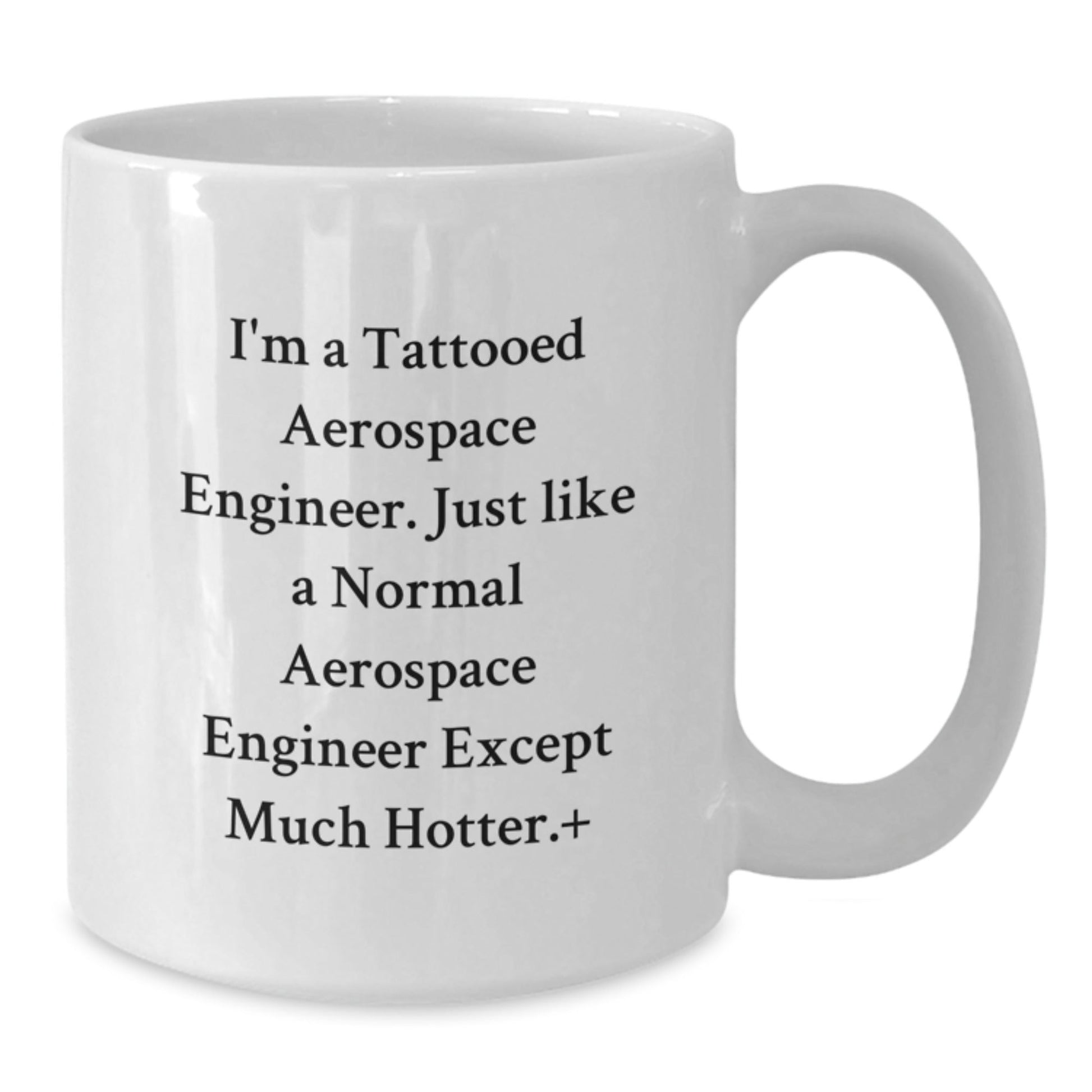 Funny Aerospace Engineer Gifts for Men, White Coffee Mugs with Hotter Quote, Perfect Graduation Unique Gifts from Friends - Victory Thru Vision