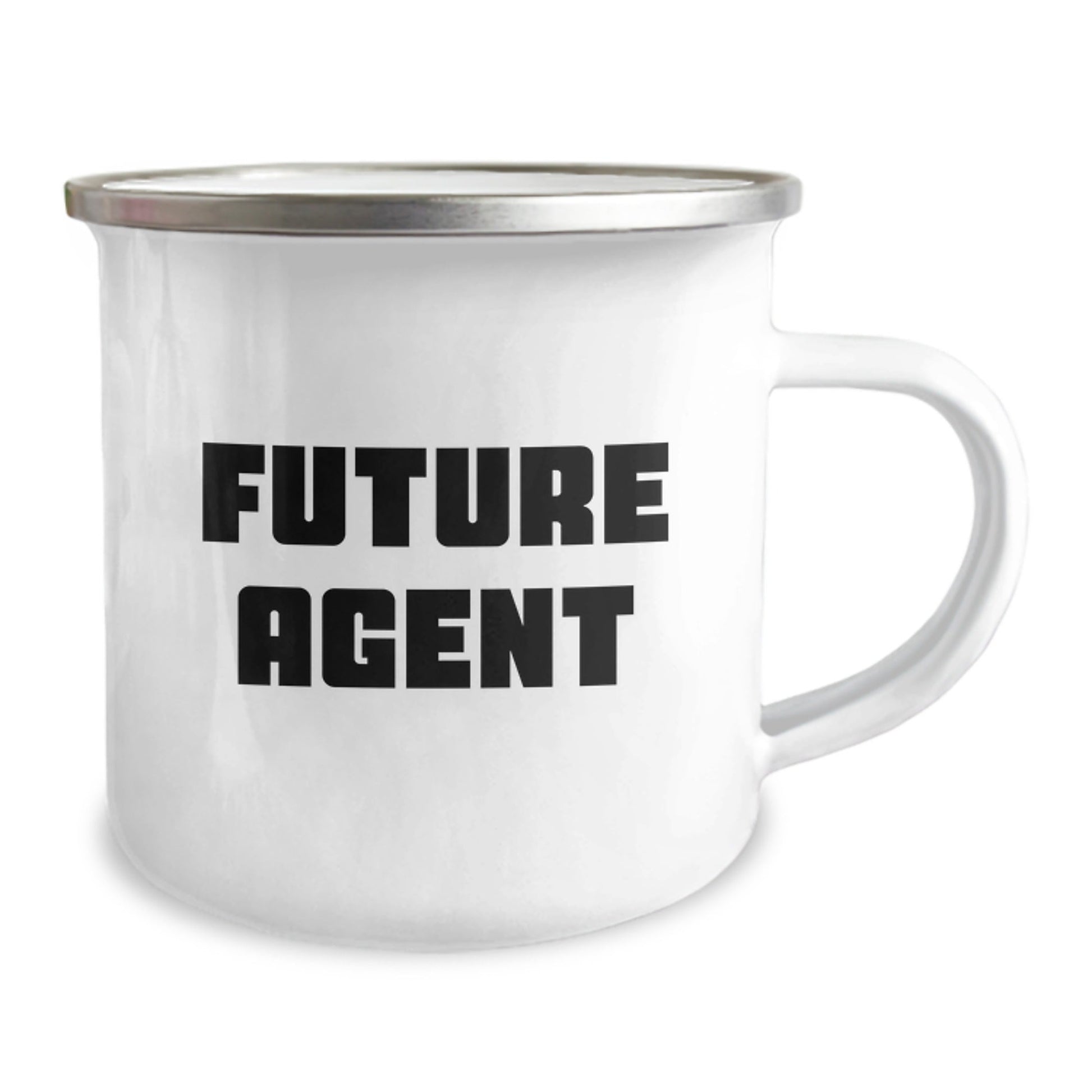 Funny Agent Future Quotes Gifts from Men to Agent Graduation Unique Camping Mug, Agent Love, Gift for Agent - Victory Thru Vision