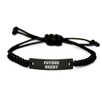 Funny Agent Gifts, Future Agent Rope Bracelet, Graduation Unique Gifts from Friends, for Future Agents, Agent Friendship Gifts - Victory Thru Vision