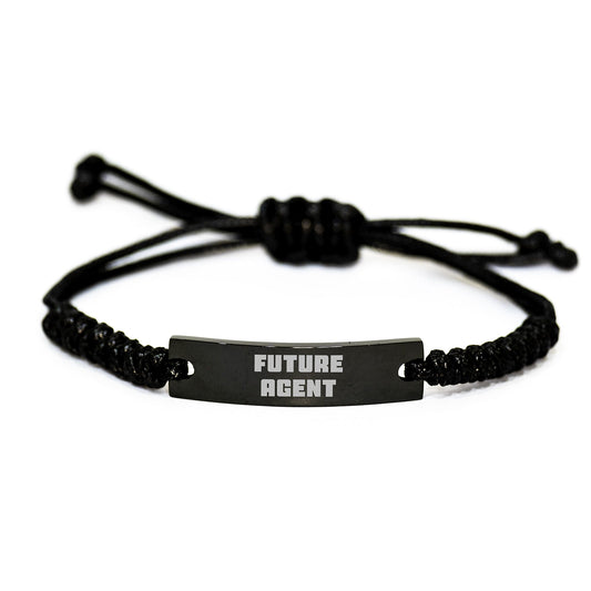 Funny Agent Gifts, Future Agent Rope Bracelet, Graduation Unique Gifts from Friends, for Future Agents, Agent Friendship Gifts - Victory Thru Vision