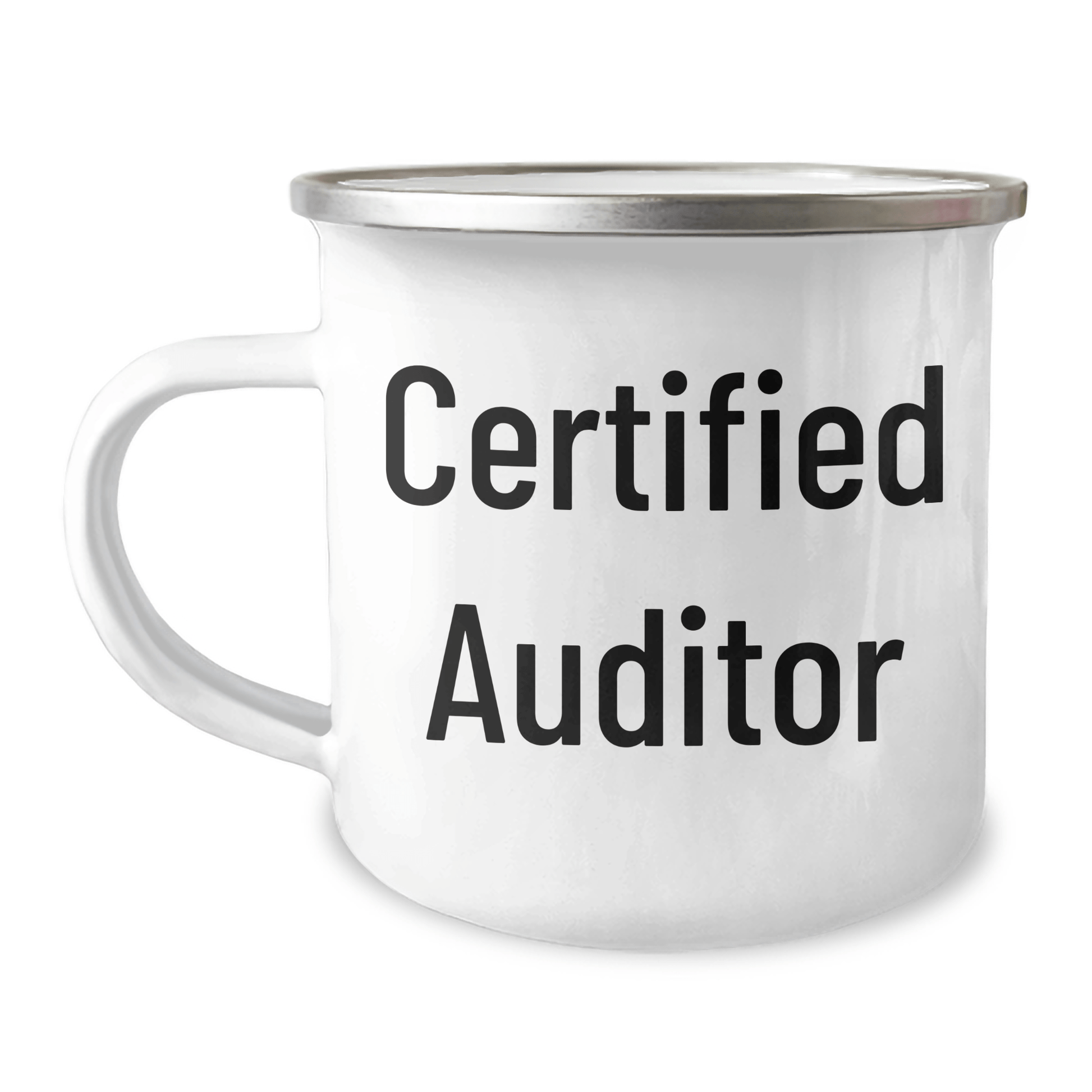 Funny Auditor Gifts for Men from Friends - Camping Mug for Dad on Father's Day, 'Life is audit, with a beer' Quote - Victory Thru Vision 