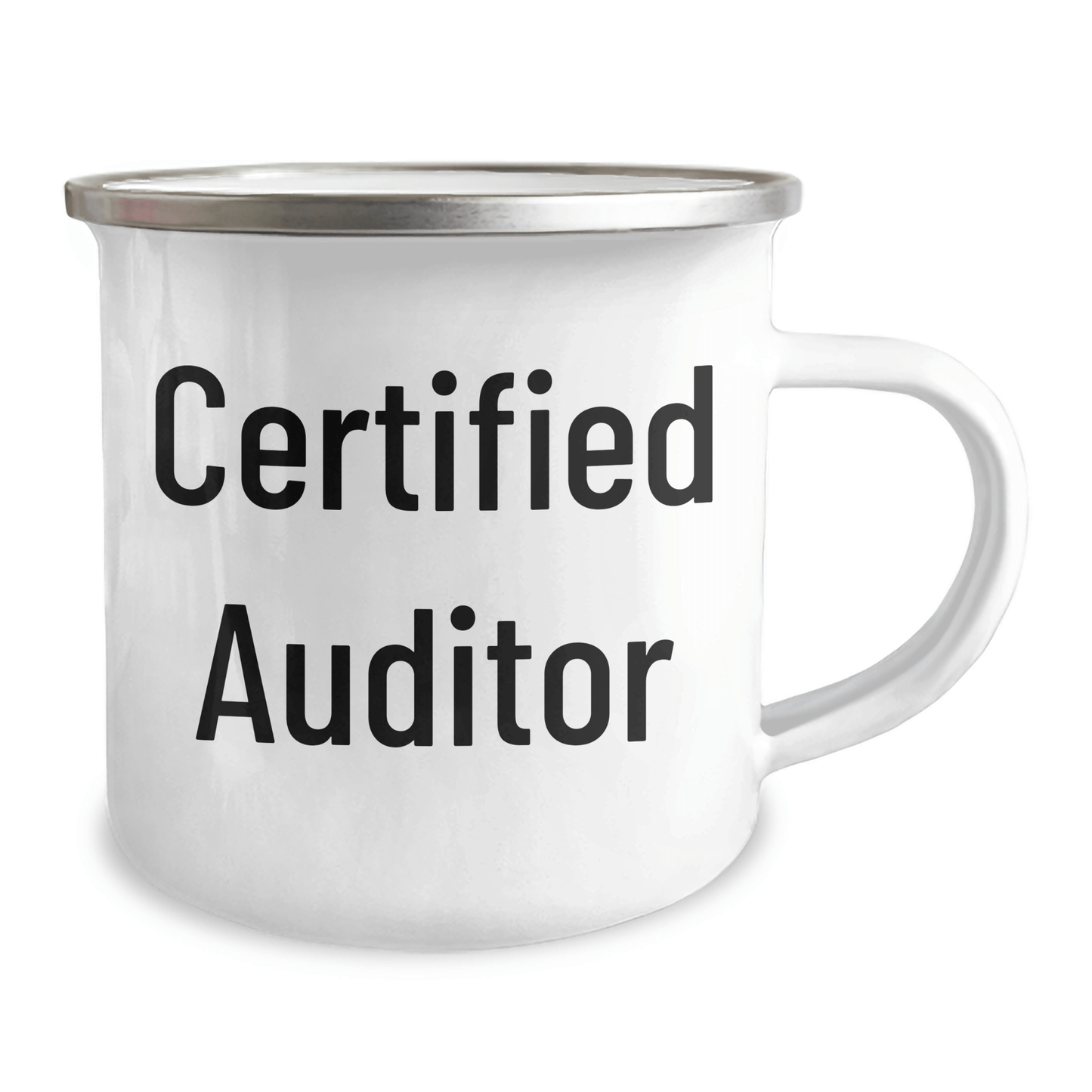Funny Auditor Gifts for Men from Friends - Camping Mug for Dad on Father's Day, 'Life is audit, with a beer' Quote - Victory Thru Vision 