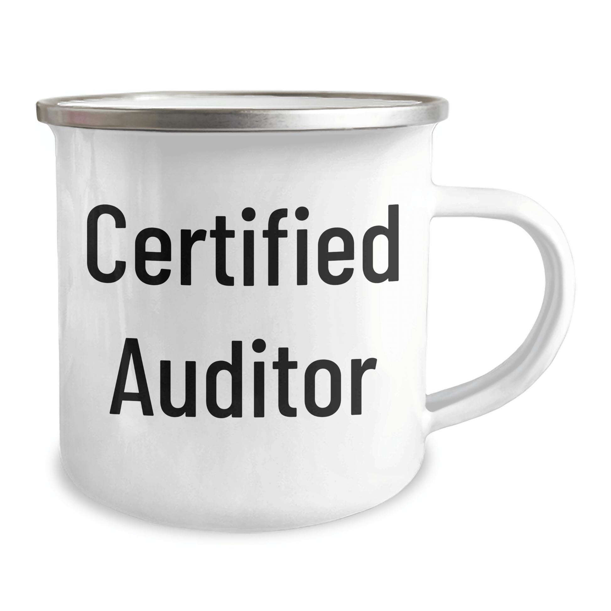 Funny Auditor Gifts for Men from Friends - Camping Mug for Dad on Father's Day, 'Life is audit, with a beer' Quote - Victory Thru Vision 