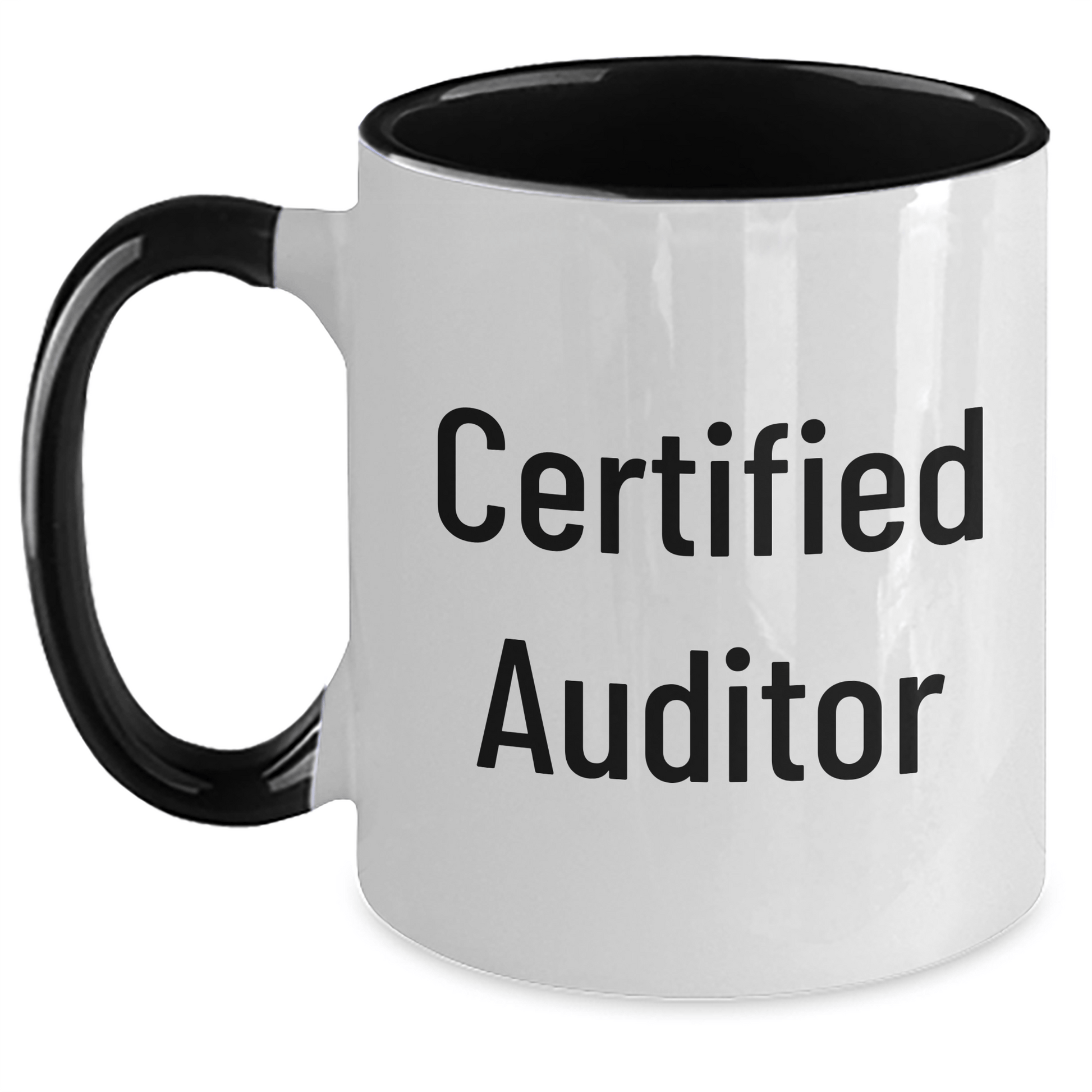 Funny Auditor Quotes Gifts for Men from Friends - Two Tone Coffee Mug for Father's Day - Victory Thru Vision 