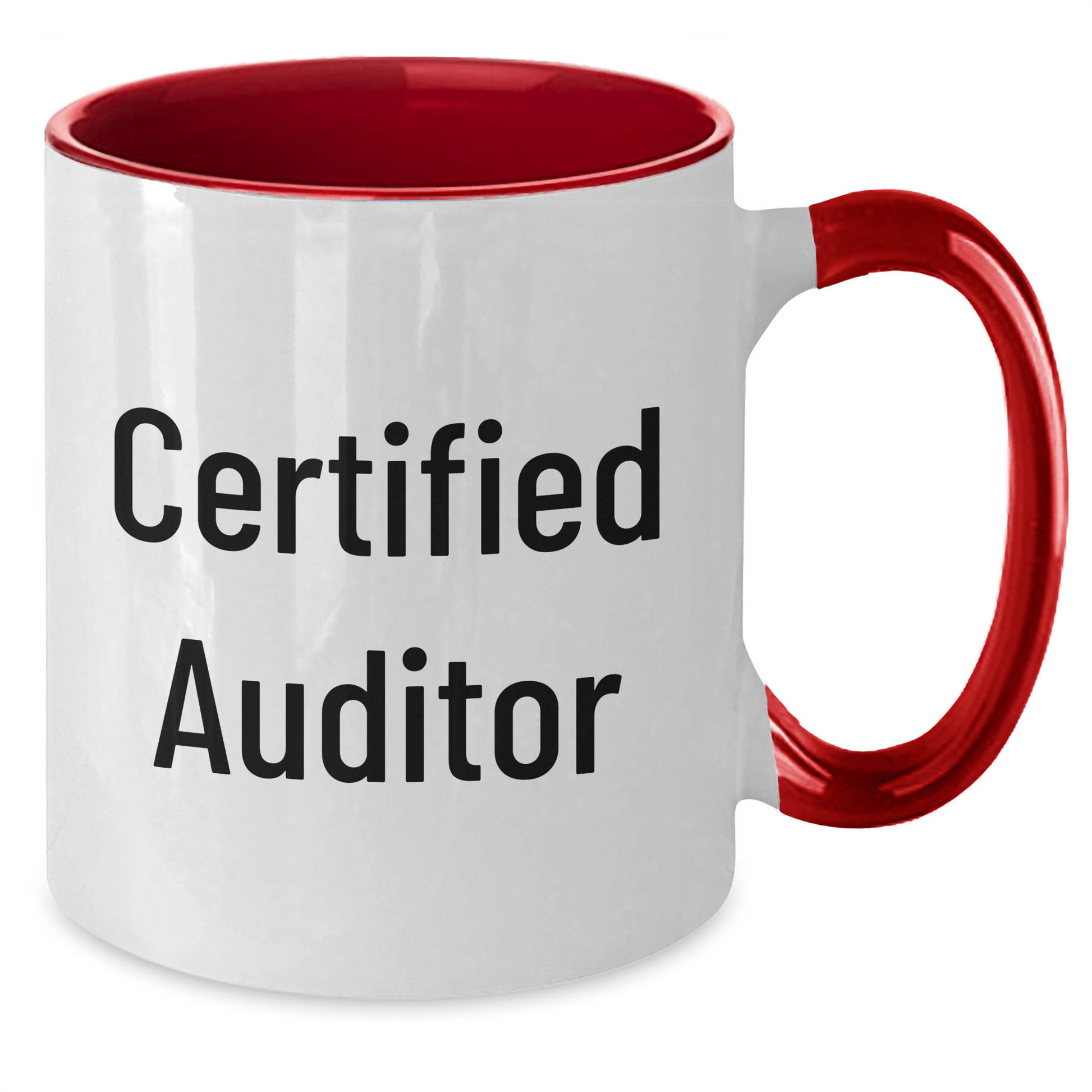 Funny Auditor Quotes Gifts for Men from Friends - Two Tone Coffee Mug for Father's Day - Victory Thru Vision 