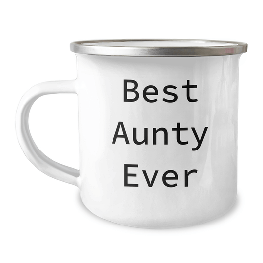 Funny Aunty Gifts for Men, Best Aunty Ever Camping Mug for Dad's Special Day - Victory Thru Vision 