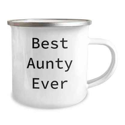 Funny Aunty Gifts for Men, Best Aunty Ever Camping Mug for Dad's Special Day - Victory Thru Vision 