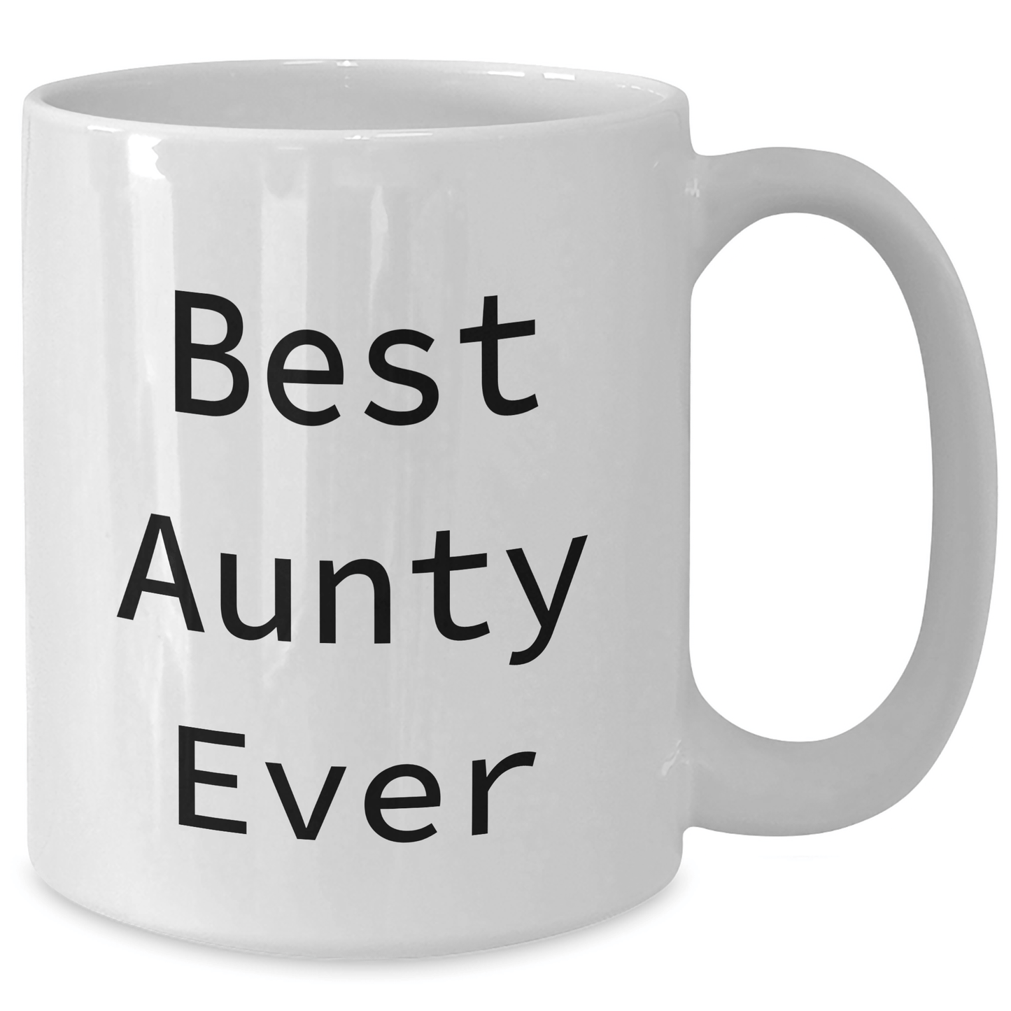 Funny Aunty Gifts from Aunty Lovers, Best Aunty Ever Quote White Coffee Mug for Men, Women, Friends, Family on Father's Day - Victory Thru Vision 