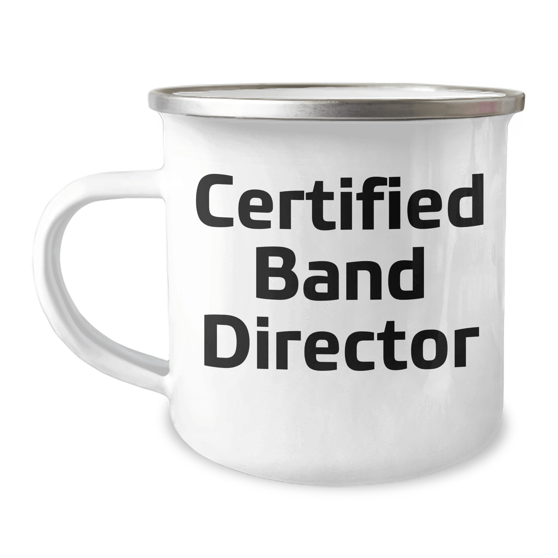 Funny Band Director Gifts from Friends for Unique Camping Mug, Certified Band Director Quote, Father's Day Unique Gifts - Victory Thru Vision 