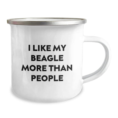 Funny Beagle Dog Lovers Gifts from Friends and Family, Beagle Dog Enthusiasts Camping Mug for Birthday - Victory Thru Vision