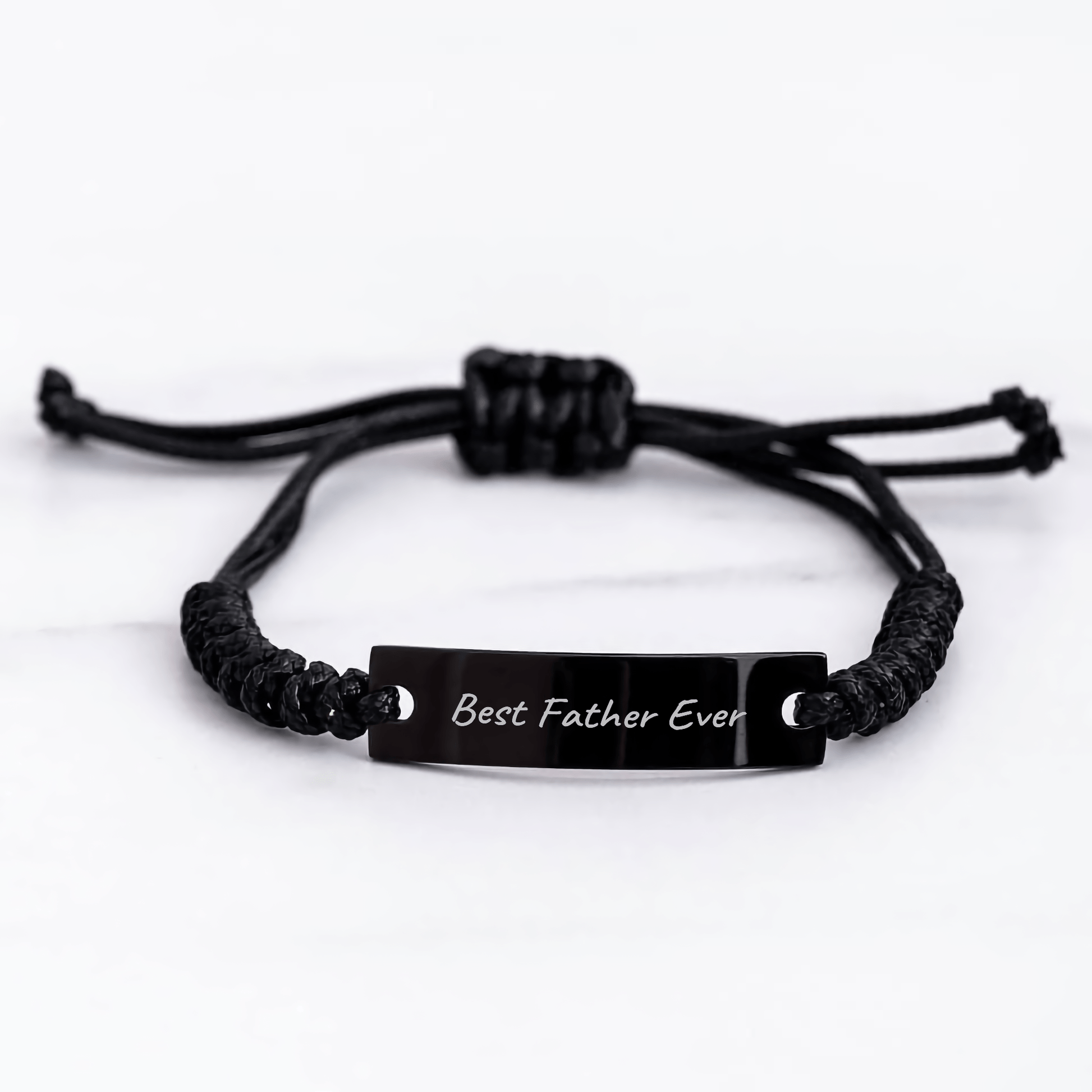Funny 'Best Father Ever' Rope Bracelet Gifts from Men for Graduation Fathers - Victory Thru Vision