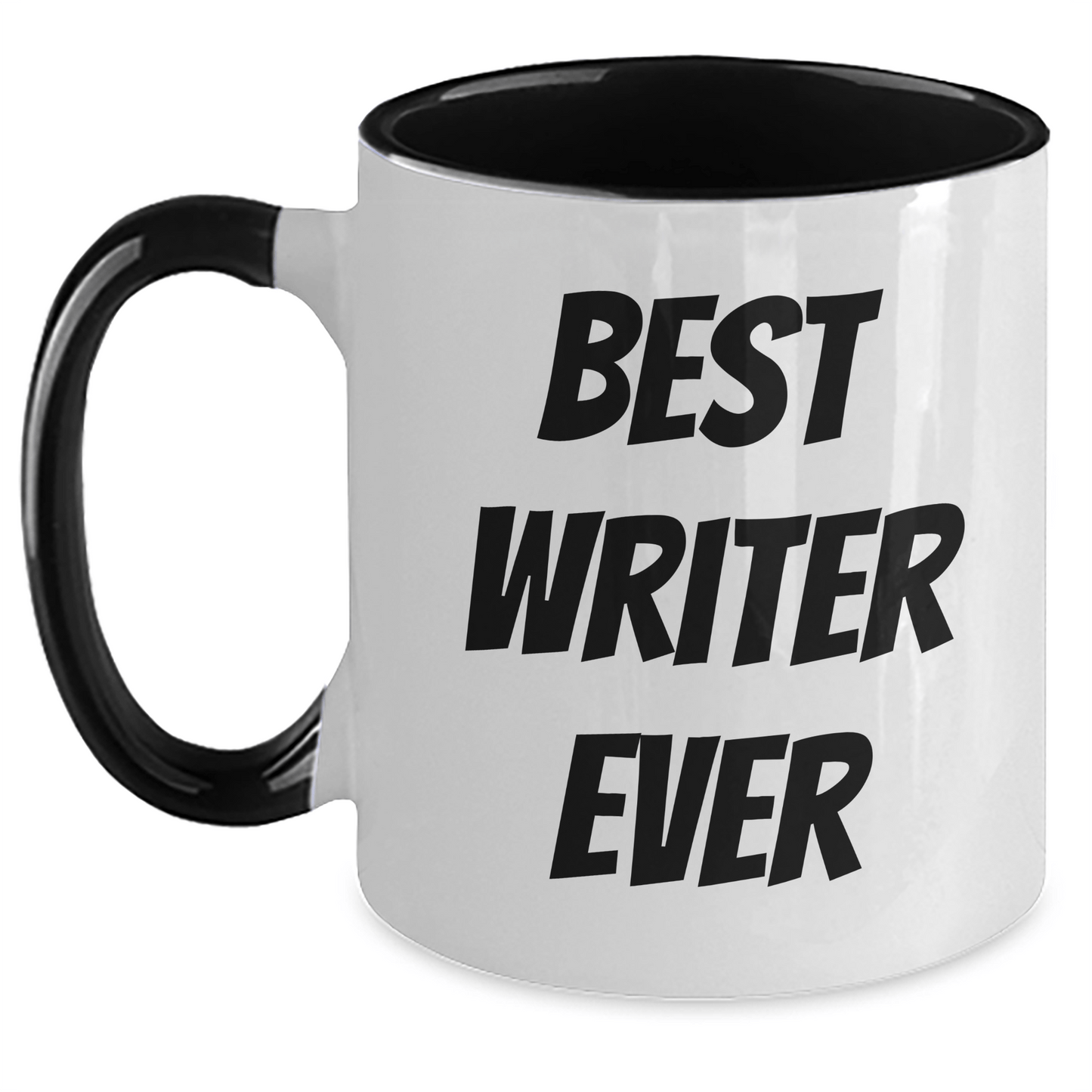 Funny Best Writer Ever Quote Two Tone Coffee Mug Gifts for Writer from Men, Women, Friends, Coworkers, Family - Graduation Unique Gifts - Victory Thru Vision
