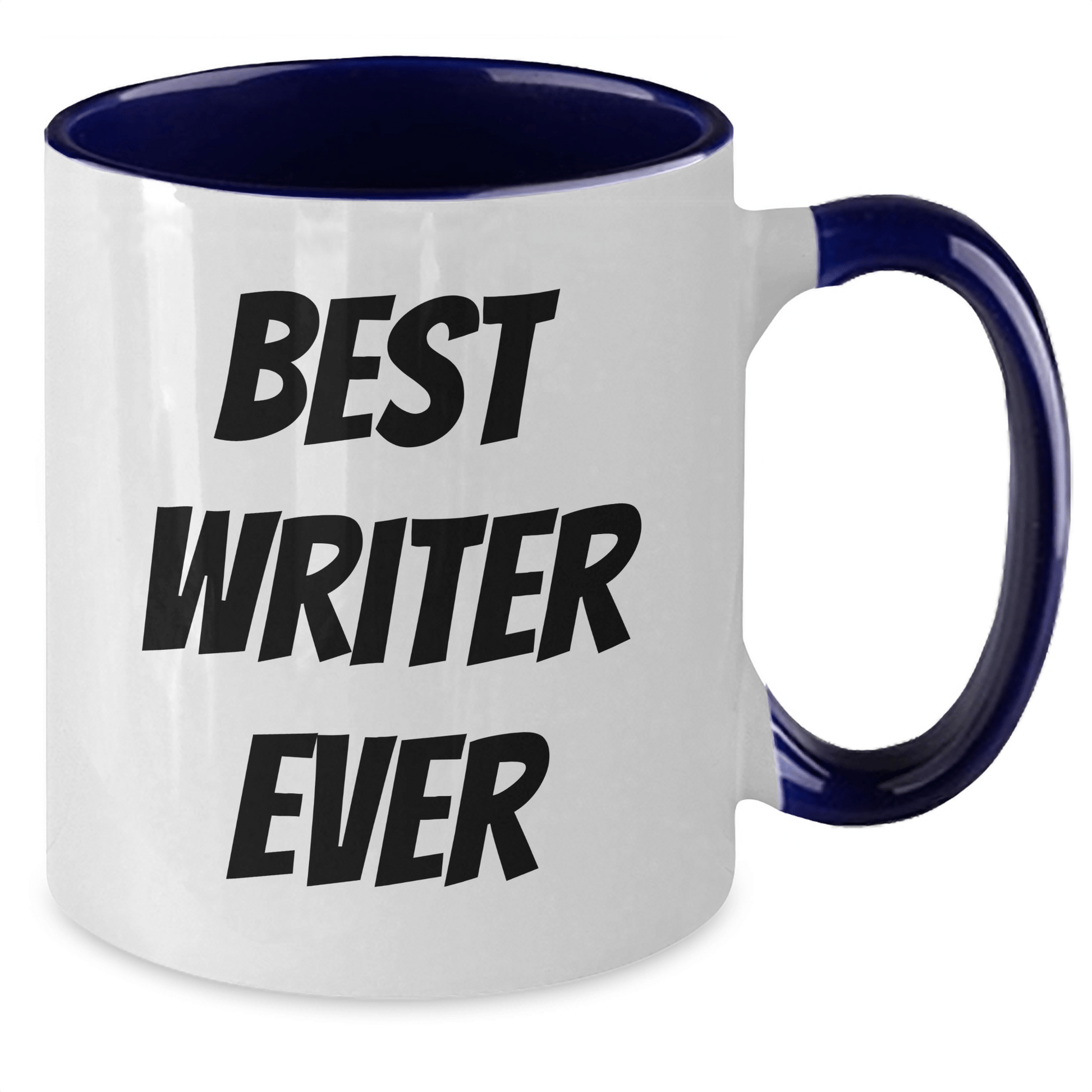 Funny Best Writer Ever Quote Two Tone Coffee Mug Gifts for Writer from Men, Women, Friends, Coworkers, Family - Graduation Unique Gifts - Victory Thru Vision
