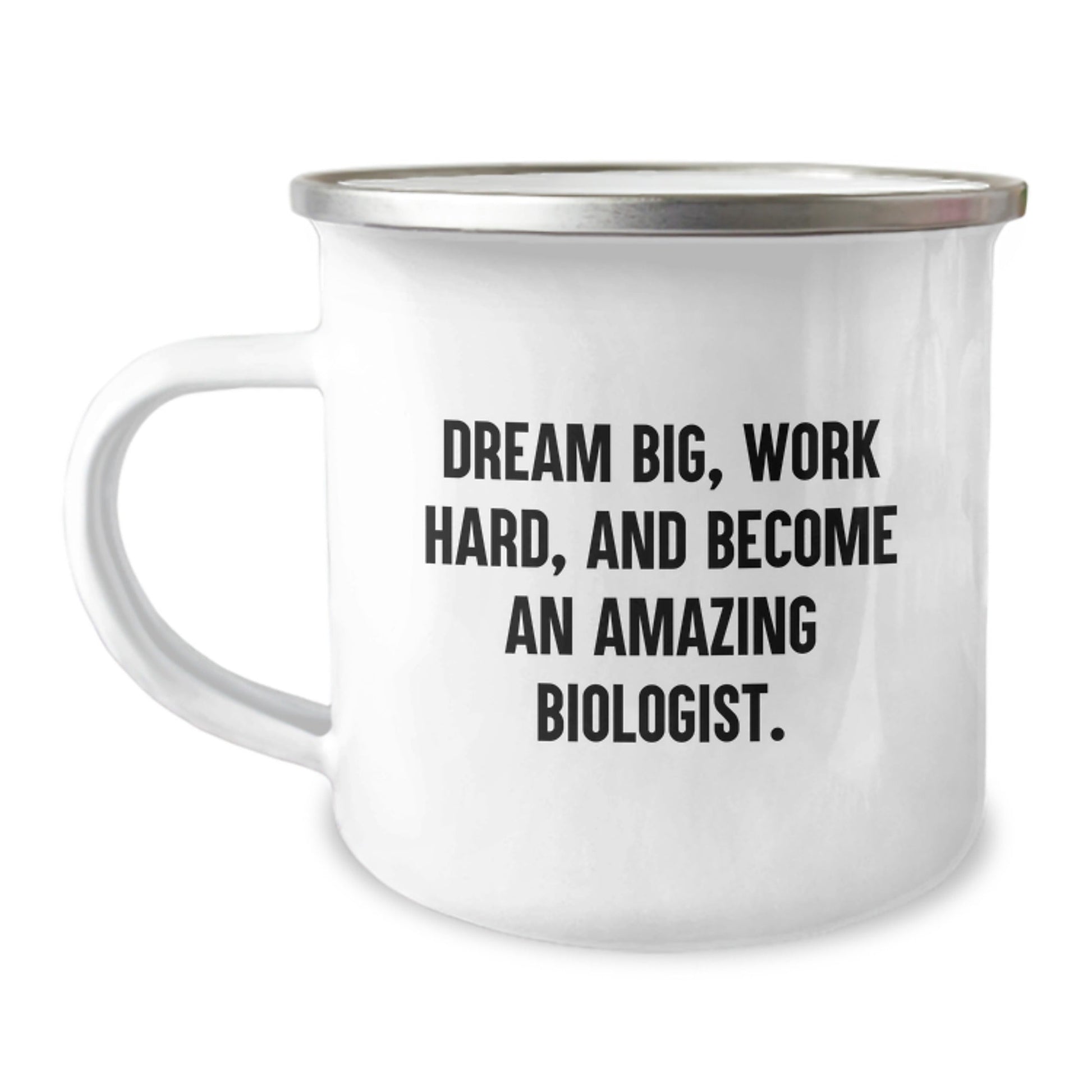 Funny Biologist Gifts from Friends - Birthday Unique Inspirational Camping Mugs for Biologist Lovers with 'Dream Big Work Hard And Become An Amazing Biologist' Quote - Victory Thru Vision