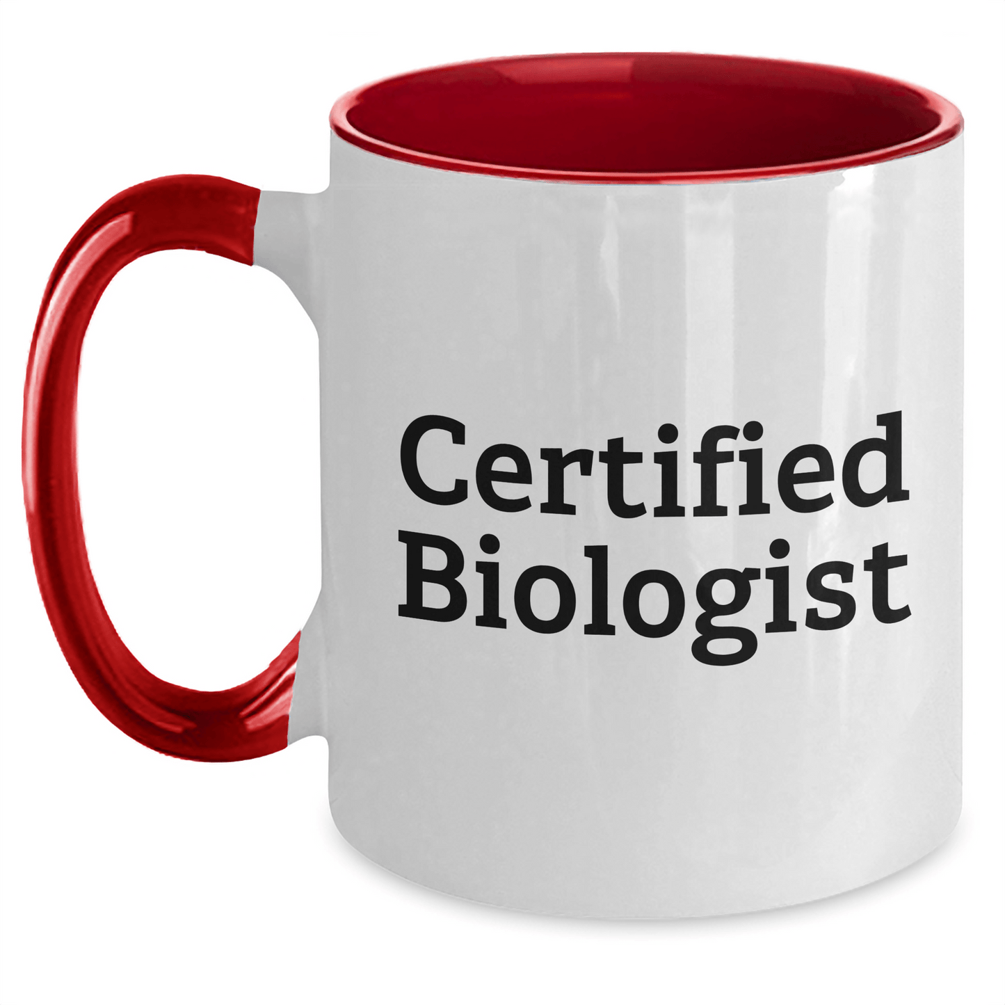 Funny Biologist Gifts from Men to Biologist Friends - Two Tone Coffee Mug, Inspirational Quote for Father's Day - Victory Thru Vision 