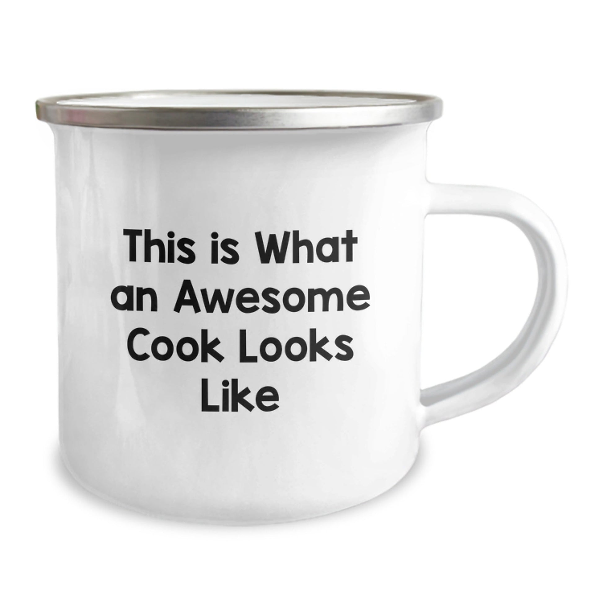 Funny Camping Mug for Cooks, Inspirational Quote 'This Is What An Awesome Cook Looks Like', Gifts for Graduation from Family to Friends - Victory Thru Vision