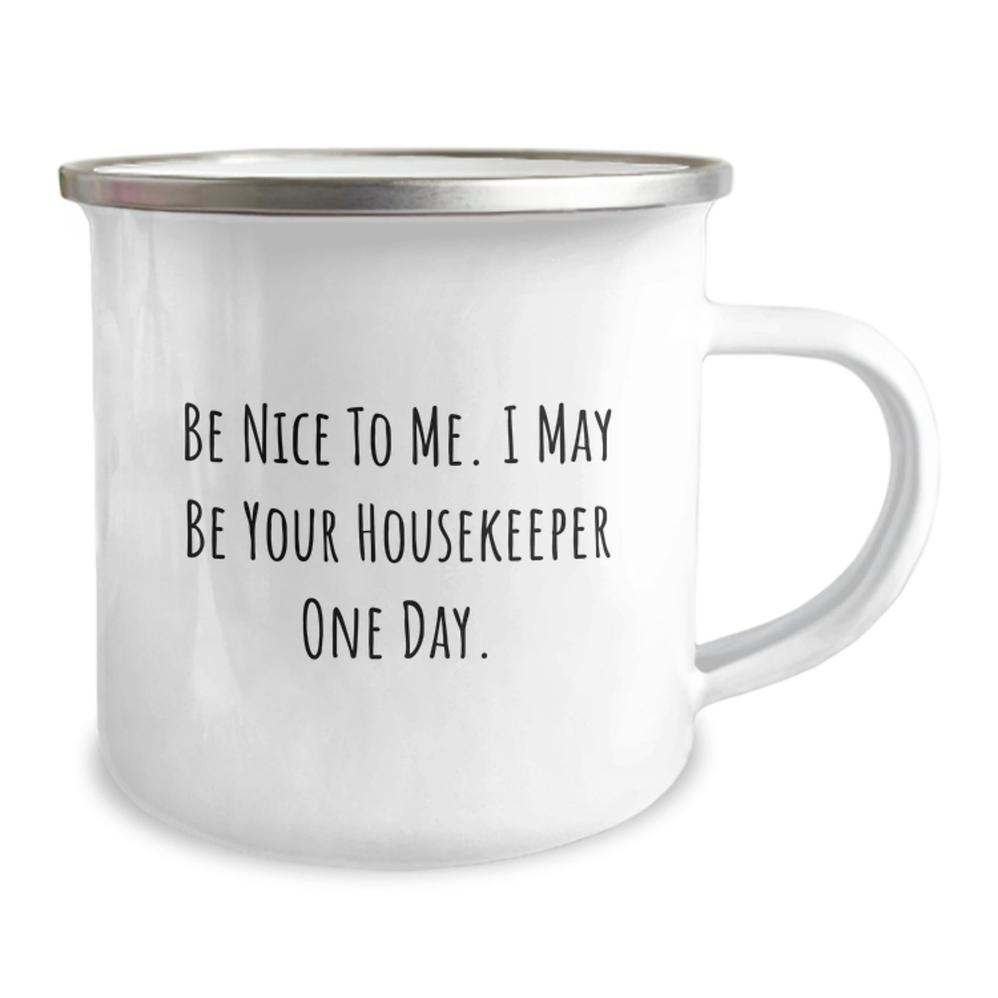 Funny Camping Mug for Housekeeper, Housekeeper Gifts, Gifts from Men to Housekeeper, Birthday Unique Ideas - Victory Thru Vision