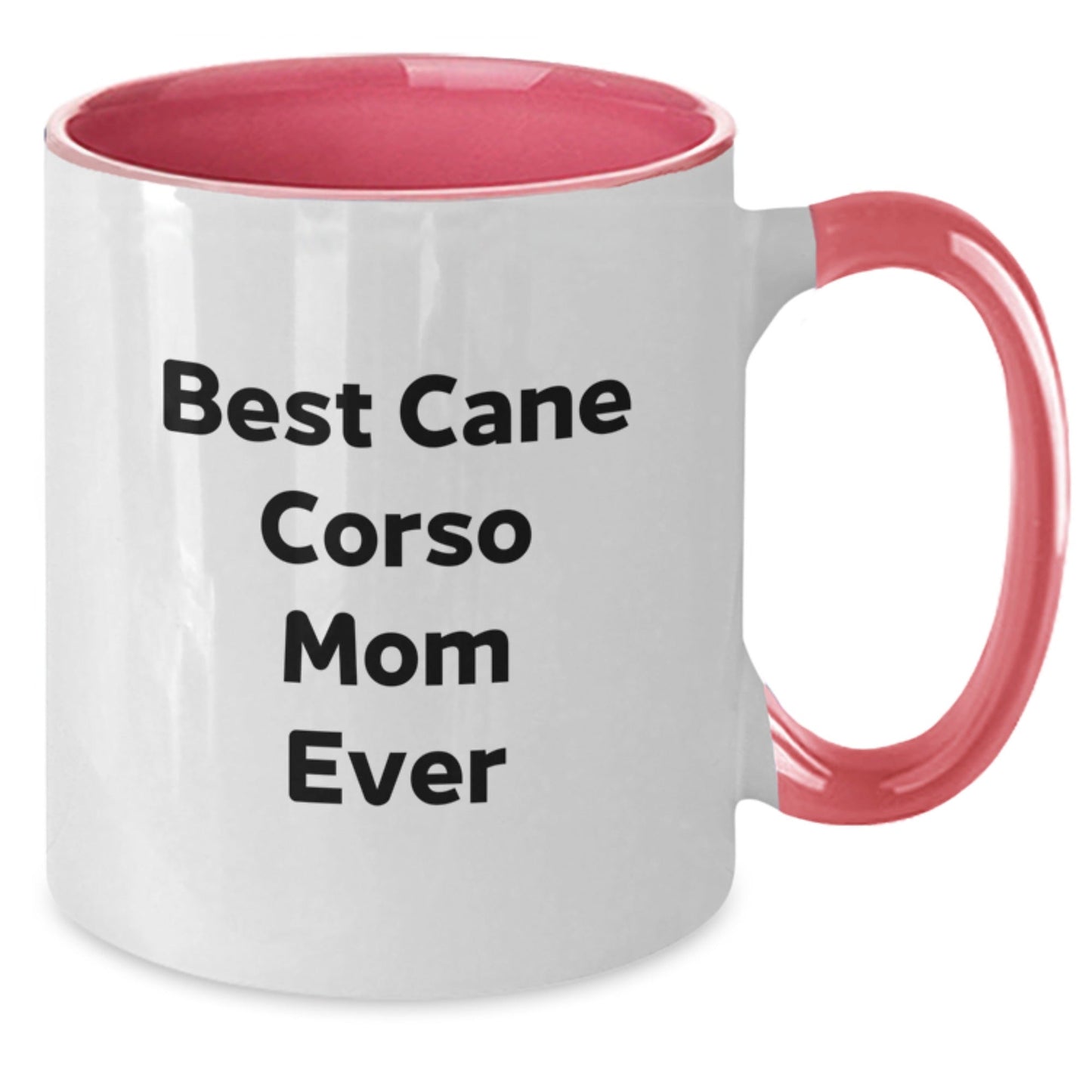 Funny Cane Corso Dog Lover Gifts from Family to Best Cane Corso Mom Ever, Two Tone Coffee Mug for Cane Corso Dog Enthusiasts, Birthday Unique Gifts - Victory Thru Vision
