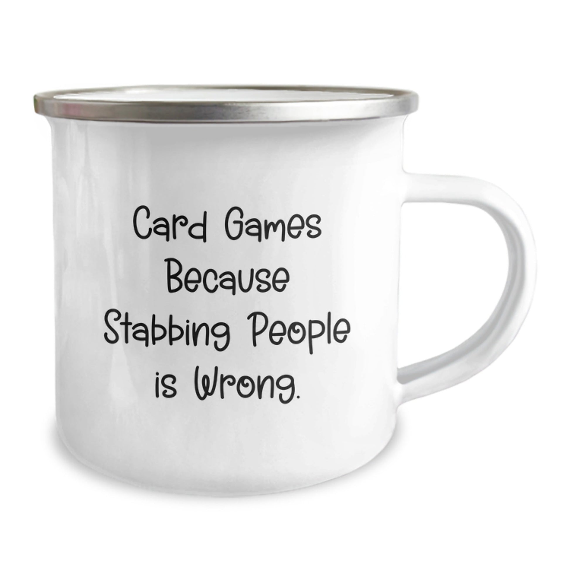 Funny Card Games Camping Mug Gifts from Friends for Card Games Enthusiasts Graduation Unique Gifts - Victory Thru Vision