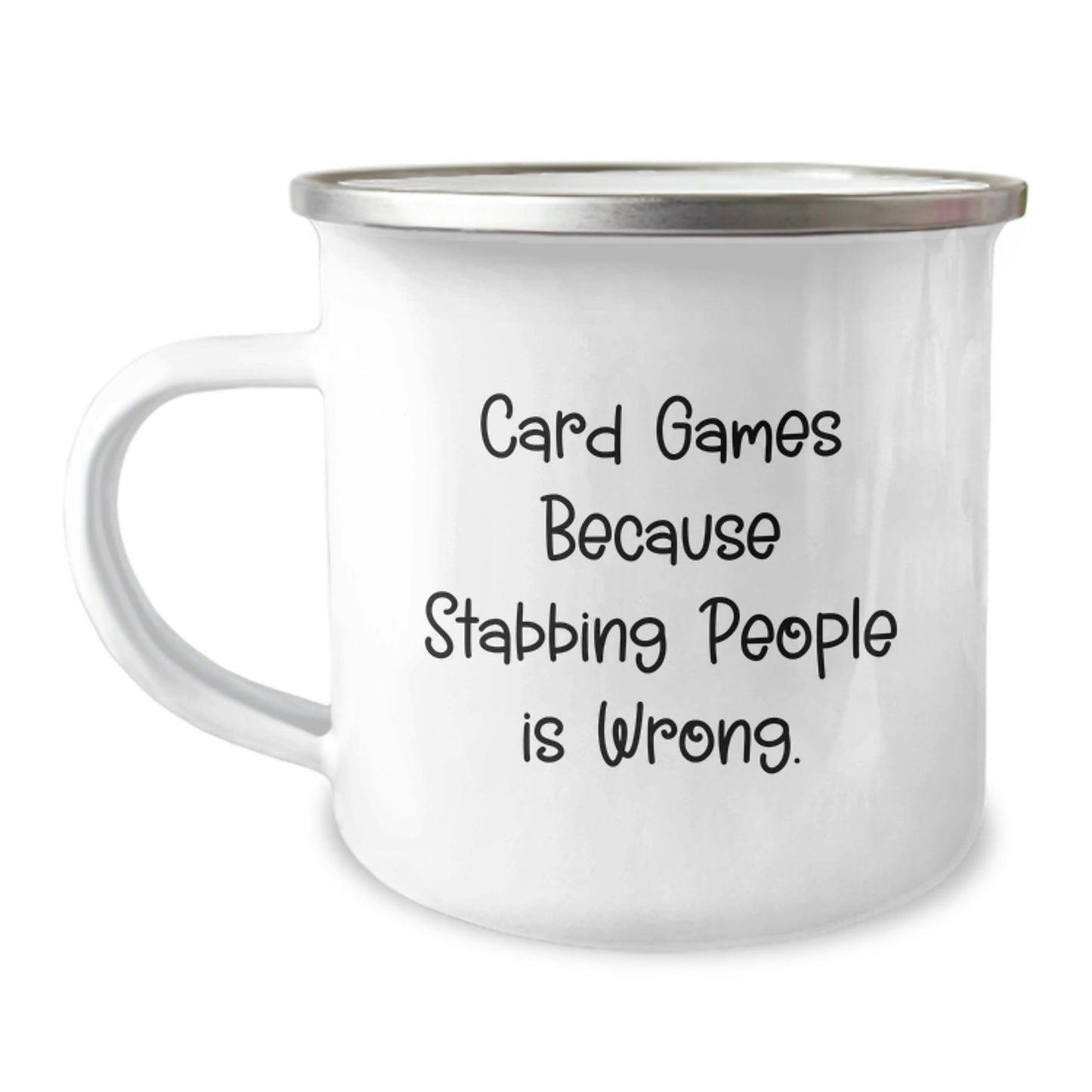 Funny Card Games Camping Mug Gifts from Friends for Card Games Enthusiasts Graduation Unique Gifts - Victory Thru Vision