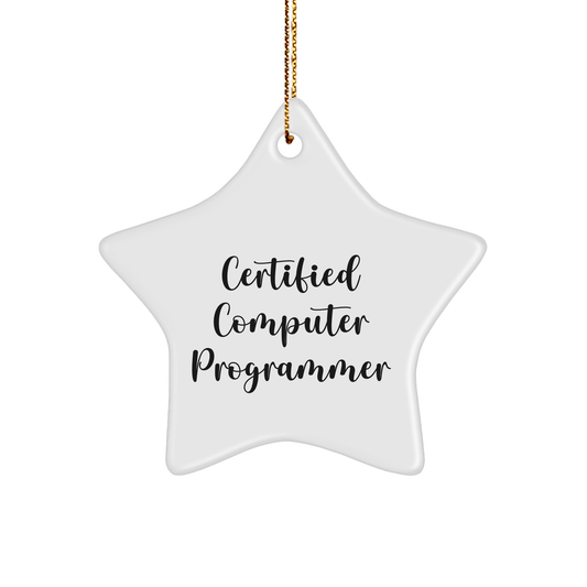 Funny Certified Computer Programmer Christmas Unique Gifts from Friends to Computer Programmer - Victory Thru Vision 