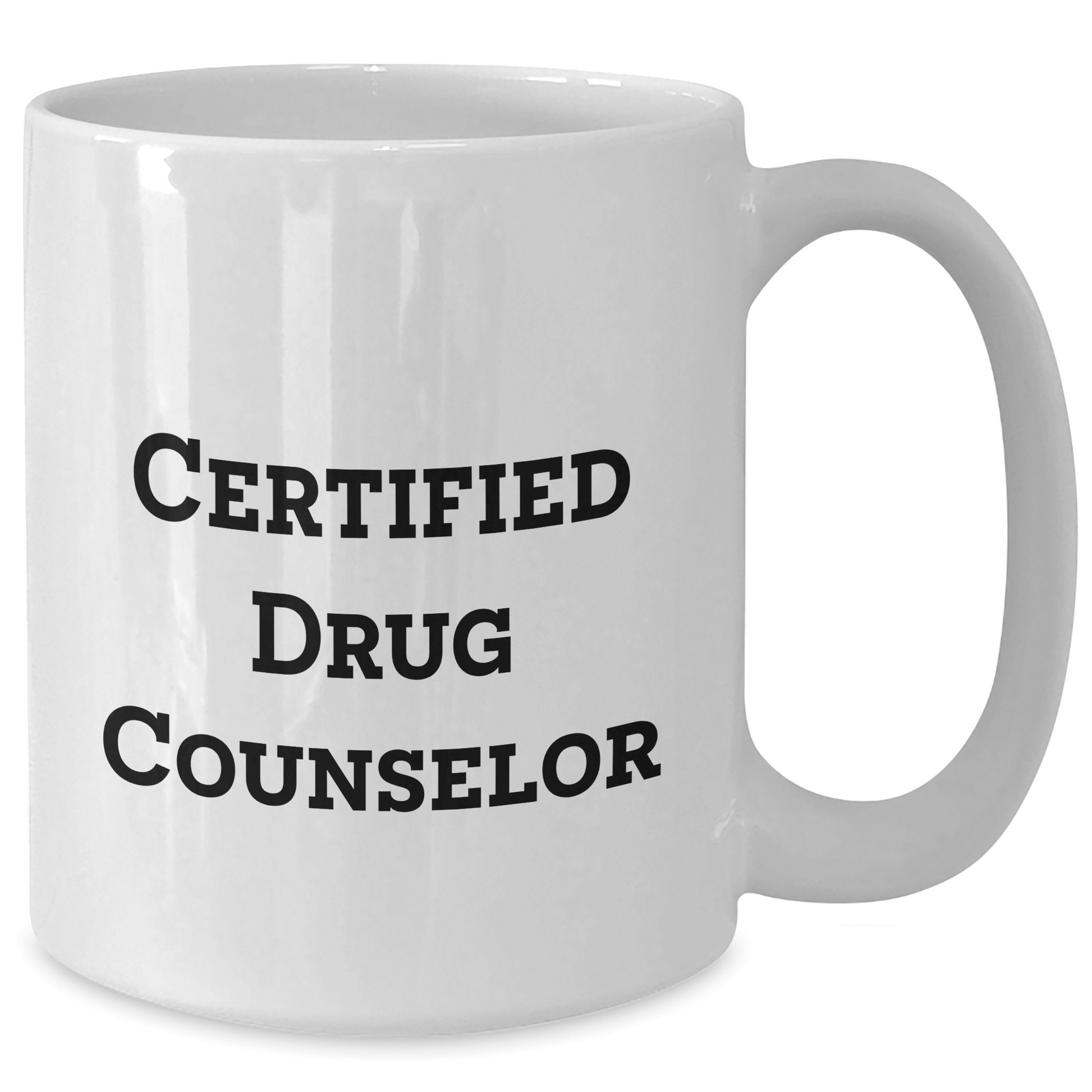Funny Certified Drug Counselor Gifts, White Coffee Mug - 'Helping Hands Make a Difference' - Gifts from Men to Drug Counselor on Father's Day - Victory Thru Vision 