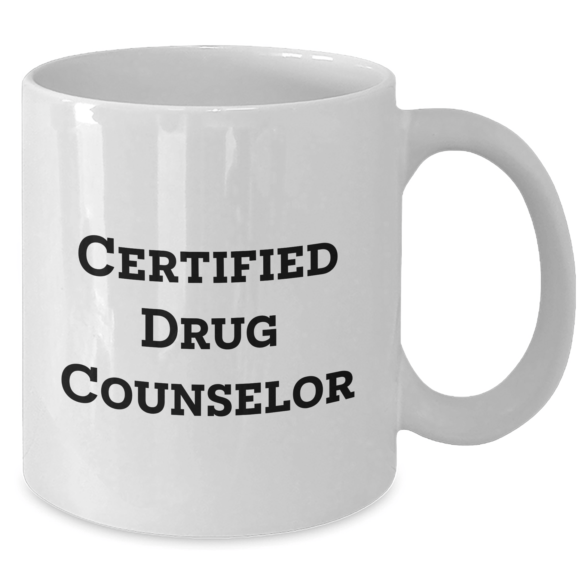 Funny Certified Drug Counselor Gifts, White Coffee Mug - 'Helping Hands Make a Difference' - Gifts from Men to Drug Counselor on Father's Day - Victory Thru Vision 