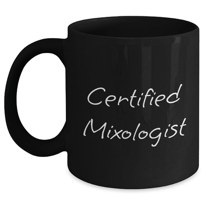 Funny Certified Mixologist Gifts from Friends for Father's Day, Black Coffee Mug, 'May the Mule Be with You' Quote, 11oz or 15oz, Microwave and Dishwasher Safe - Victory Thru Vision 