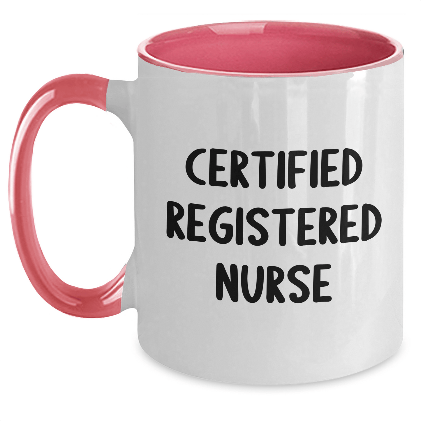 Funny Certified Registered Nurse Gifts from Men to Friends - Two Tone Coffee Mug for Father's Day, Unique Registered Nurse Mug with Inspirational Quote - Victory Thru Vision 