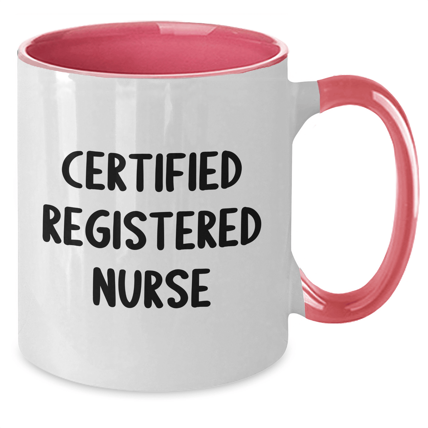 Funny Certified Registered Nurse Gifts from Men to Friends - Two Tone Coffee Mug for Father's Day, Unique Registered Nurse Mug with Inspirational Quote - Victory Thru Vision 