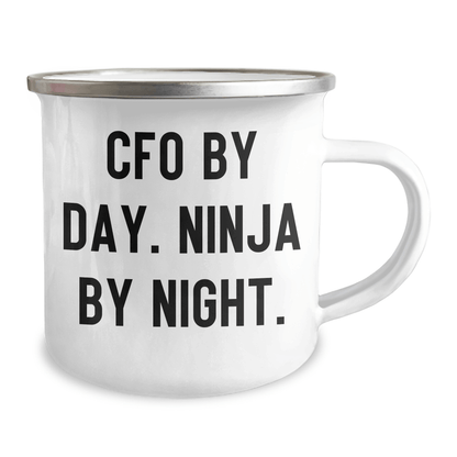 Funny CFO Gifts - CFO By Day. Ninja By Night. Graduation Unique Gifts from Coworkers for Men - Victory Thru Vision