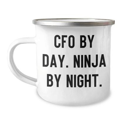 Funny CFO Gifts - CFO By Day. Ninja By Night. Graduation Unique Gifts from Coworkers for Men - Victory Thru Vision
