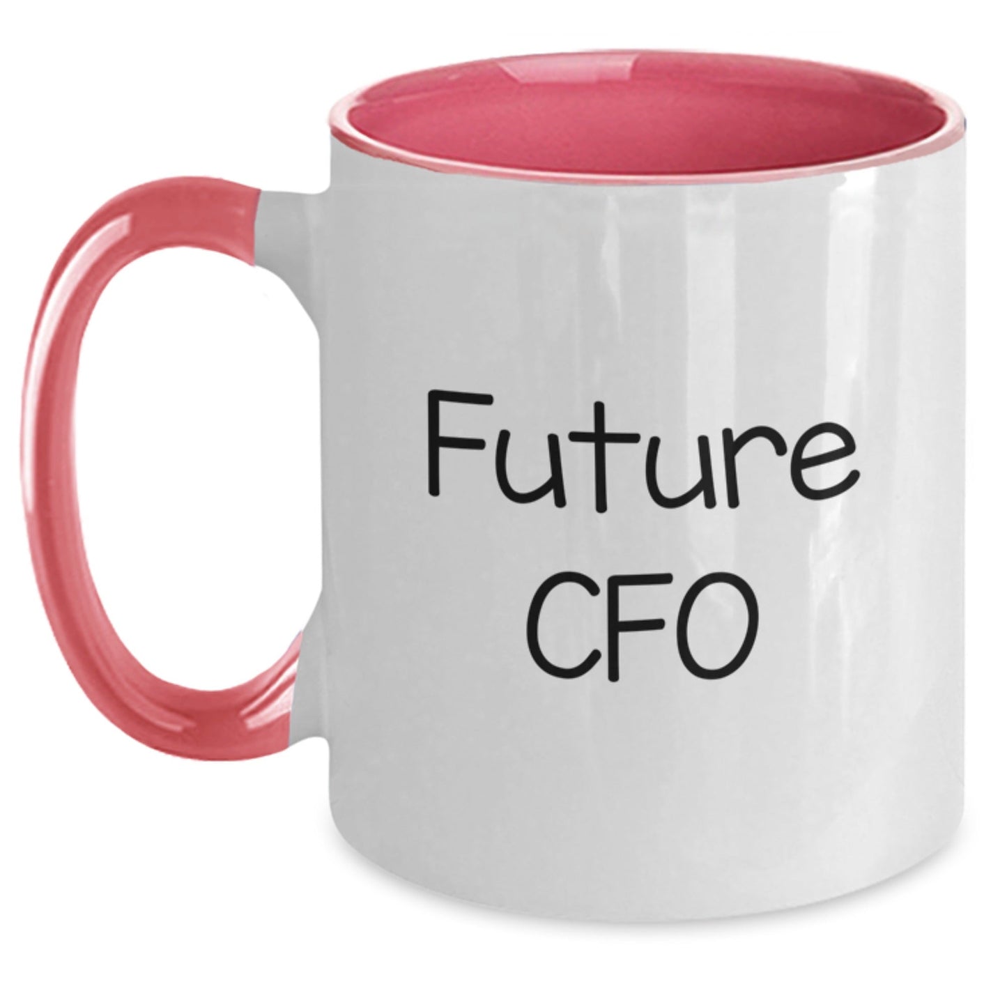Funny CFO Gifts for Graduation, 'Future CFO' Quote on Two Tone Coffee Mug, Gifts from Friends, Gifts for Men, Unique Graduation Gifts - Victory Thru Vision