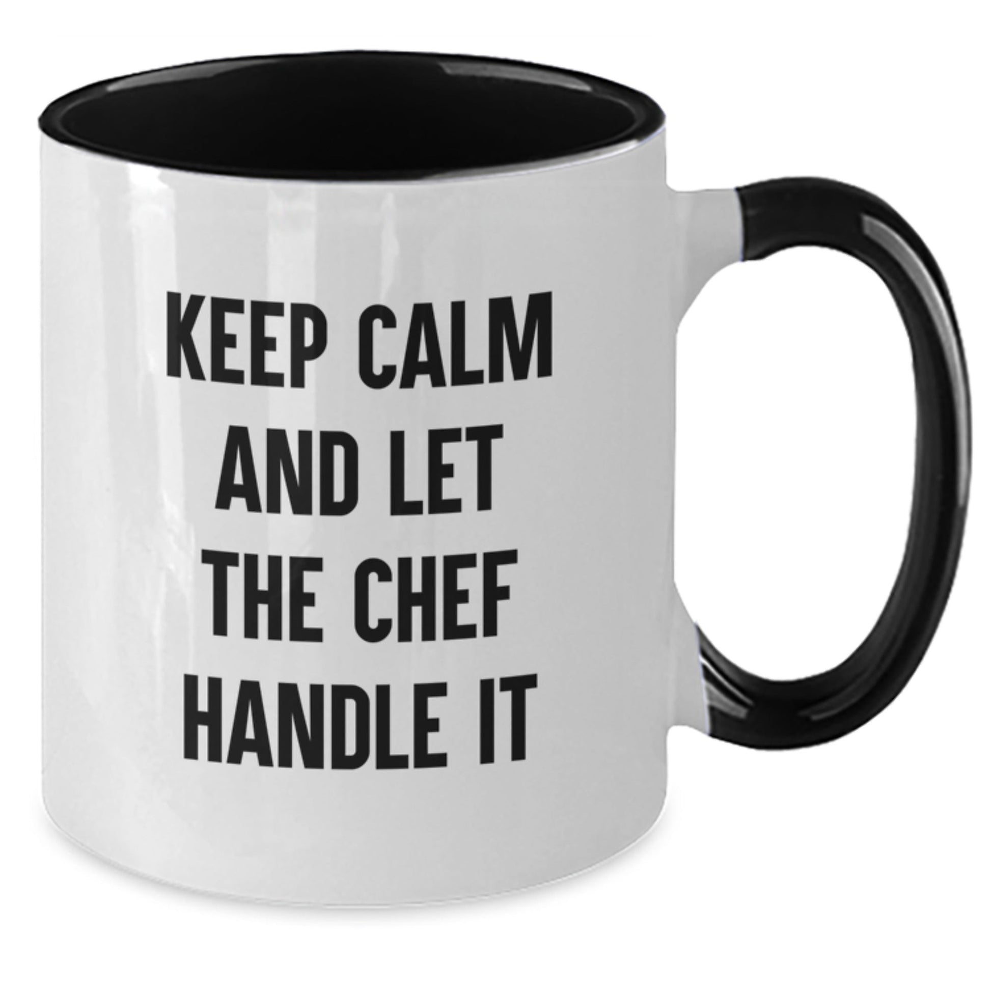 Funny Chef Quotes Gifts from Men to Women for Graduation Unique Two Tone Coffee Mugs - Victory Thru Vision
