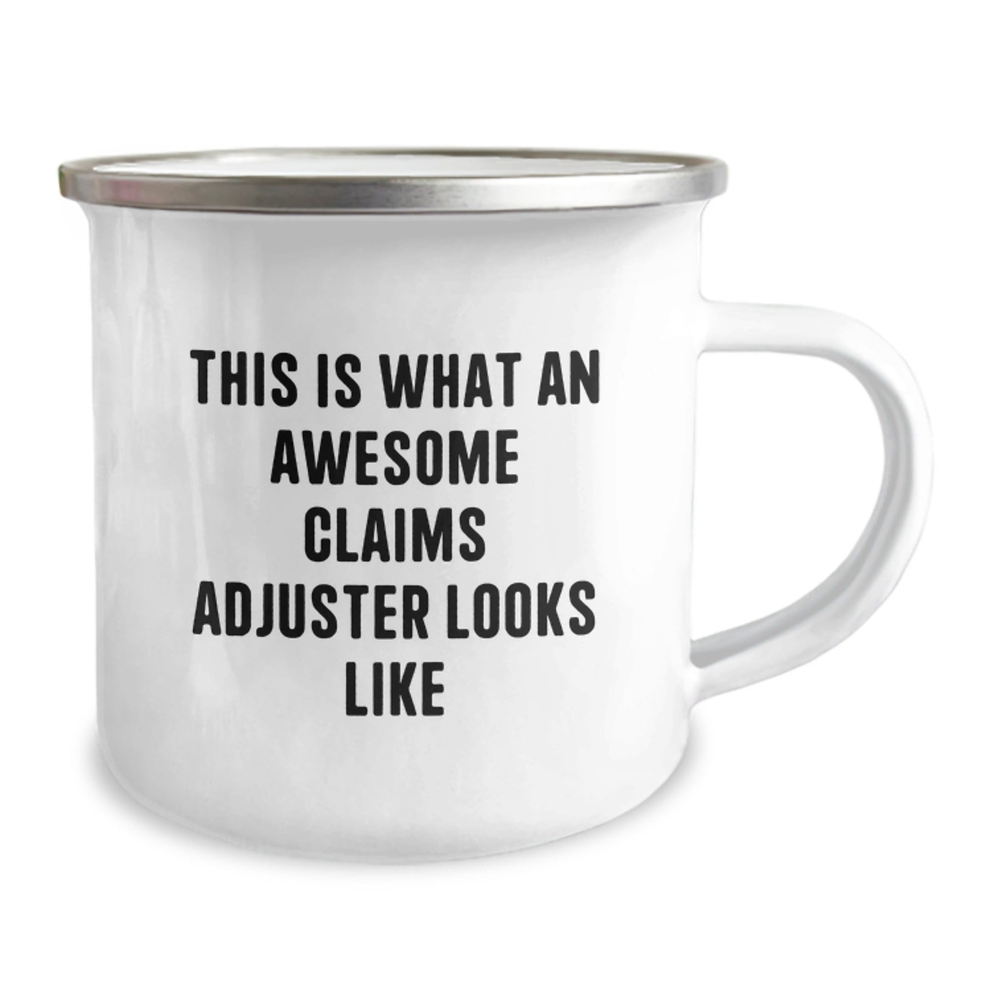Funny Claims Adjuster Gifts, Camping Mugs for Graduation from Friends, Coworkers, Family, Gifts for Claims Adjuster with Awesome Quote - Victory Thru Vision