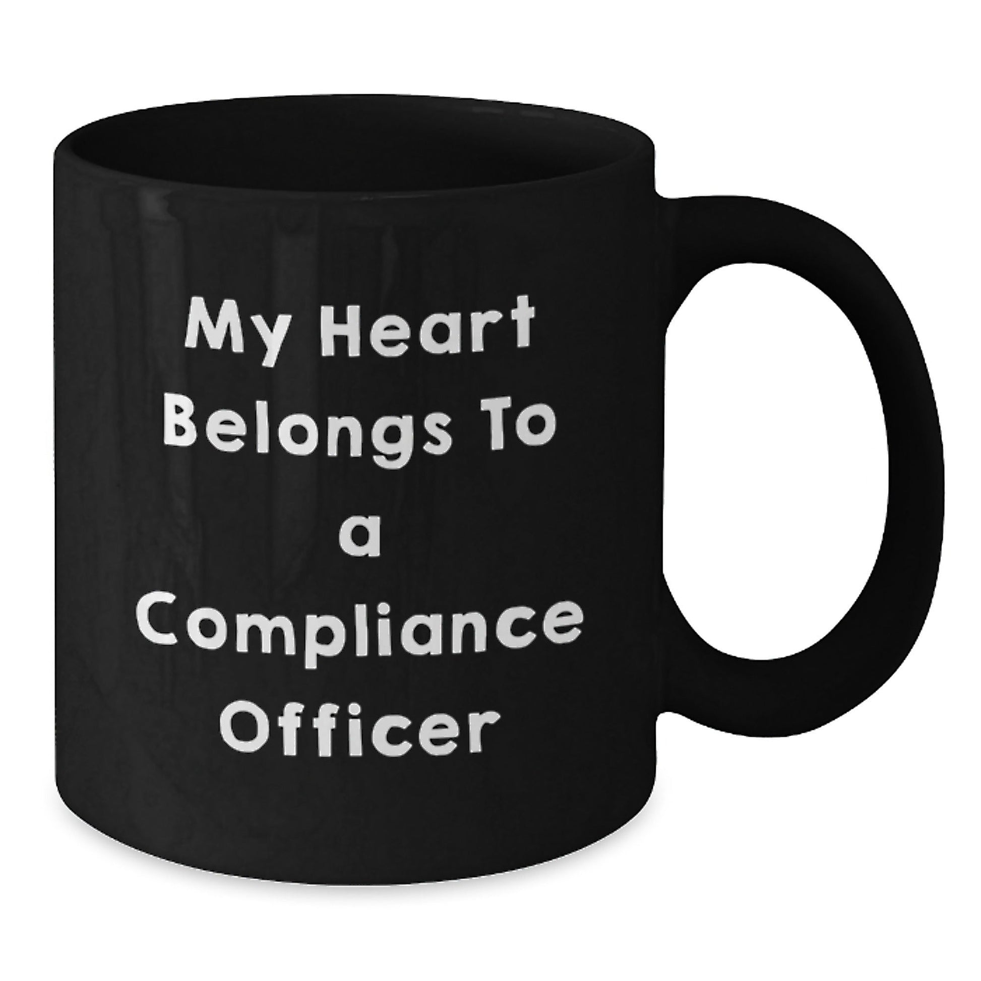 Funny Compliance Officer Quotes Gifts from Friends, Gifts for Compliance Officer, Black Coffee Mug, Birthday Unique Gifts for Her, His, Men, Women, Coworkers, Family - Victory Thru Vision