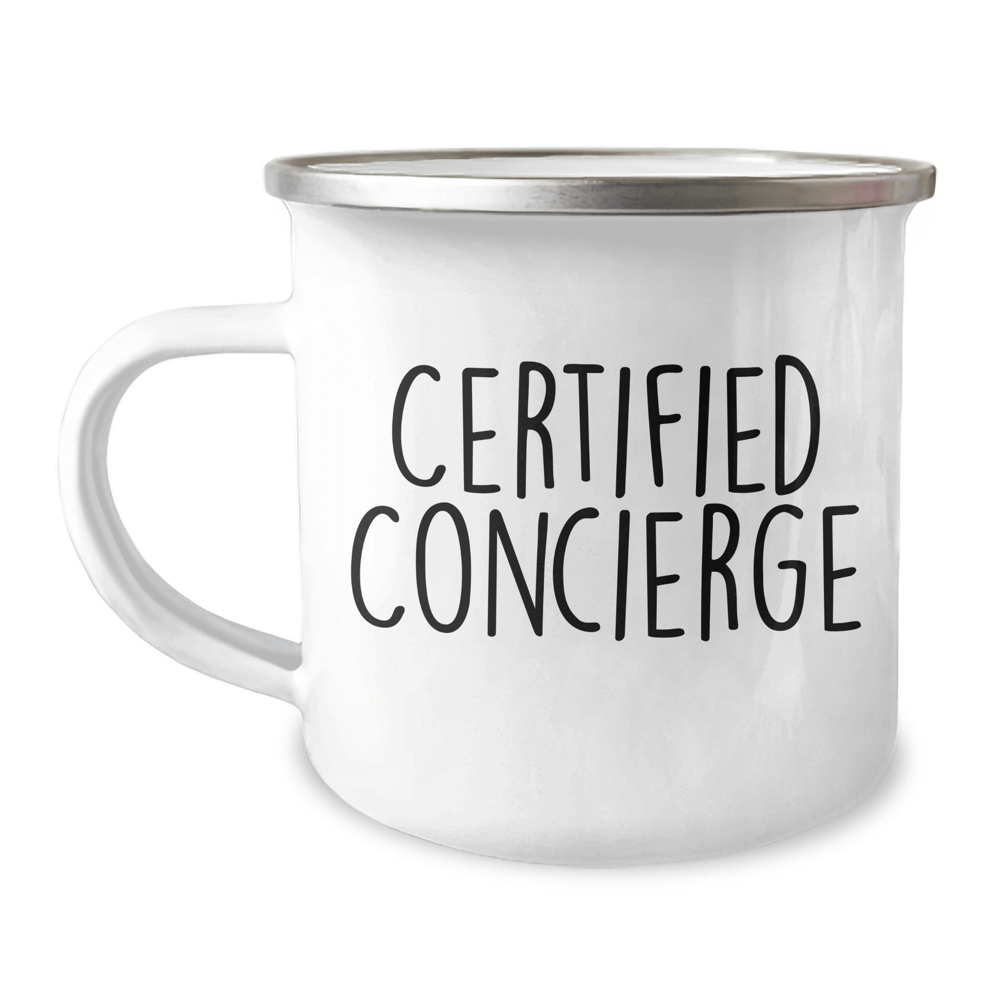 Funny Concierge Gifts from Friends - Dad's Camping Mug for Father's Day, 'Life's an Adventure' Quote, 12 oz Stainless Steel with Enamel Finish - Victory Thru Vision 