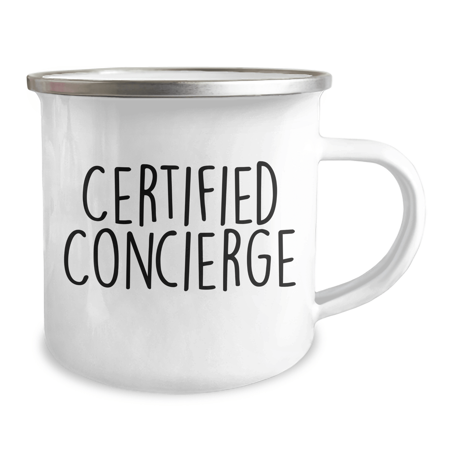 Funny Concierge Gifts from Friends - Dad's Camping Mug for Father's Day, 'Life's an Adventure' Quote, 12 oz Stainless Steel with Enamel Finish - Victory Thru Vision 