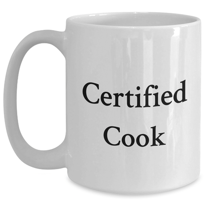 Funny Cook Gifts from Family to Men on Father's Day Unique White Coffee Mug - Victory Thru Vision 