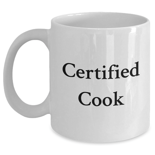 Funny Cook Gifts from Family to Men on Father's Day Unique White Coffee Mug - Victory Thru Vision 