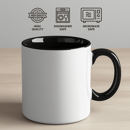 Funny Correctional Officer Gifts from Friends and Family - 'Certified Correctional Officer' Two Tone Coffee Mug for Dad's Special Day - Victory Thru Vision 