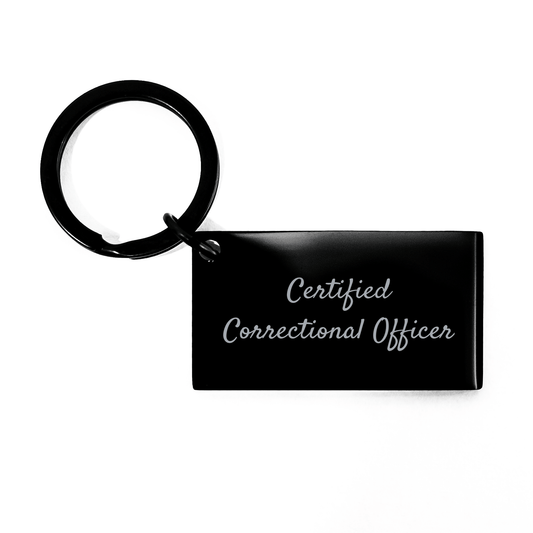 Funny Correctional Officer Gifts from Men to Friends - Inspirational Keychain for Father's Day - Victory Thru Vision 