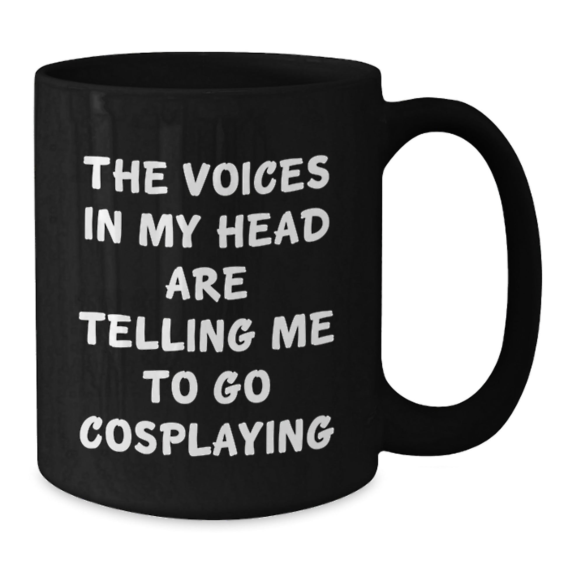 Funny Cosplaying Gifts from Men to Friends - Black Coffee Mug with Inspirational Quote, Birthday Unique Gifts for Cosplaying Enthusiasts - Victory Thru Vision