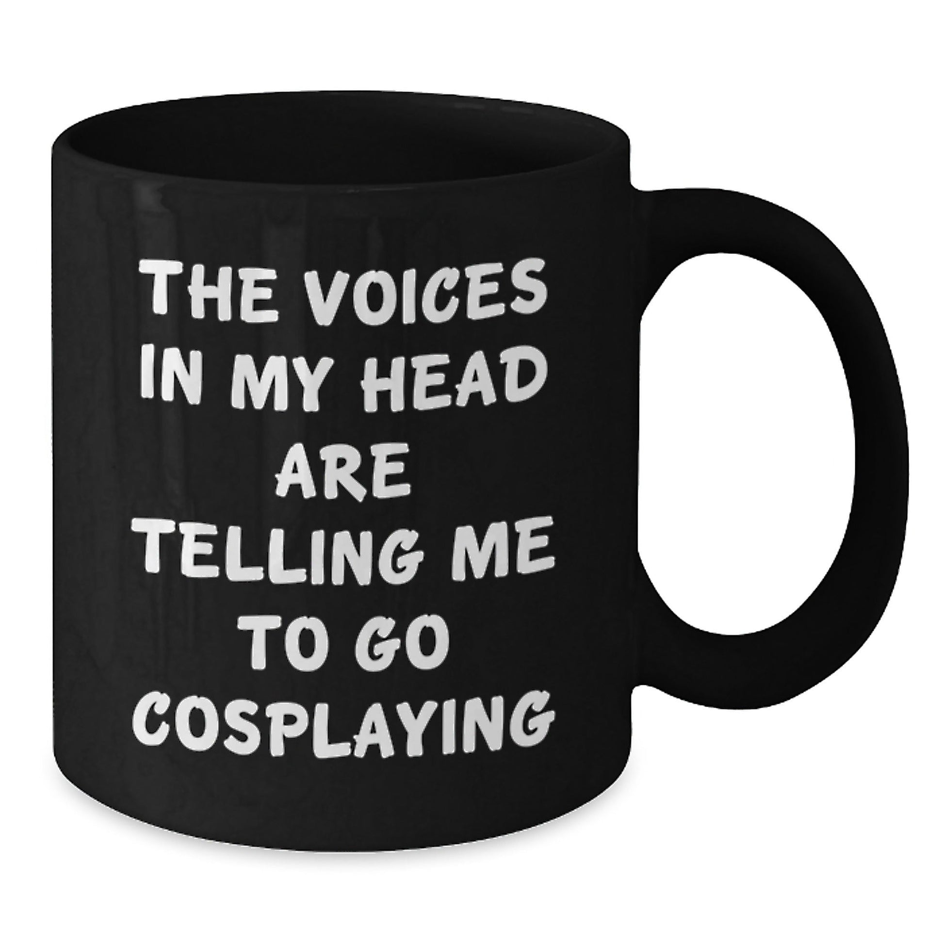 Funny Cosplaying Gifts from Men to Friends - Black Coffee Mug with Inspirational Quote, Birthday Unique Gifts for Cosplaying Enthusiasts - Victory Thru Vision