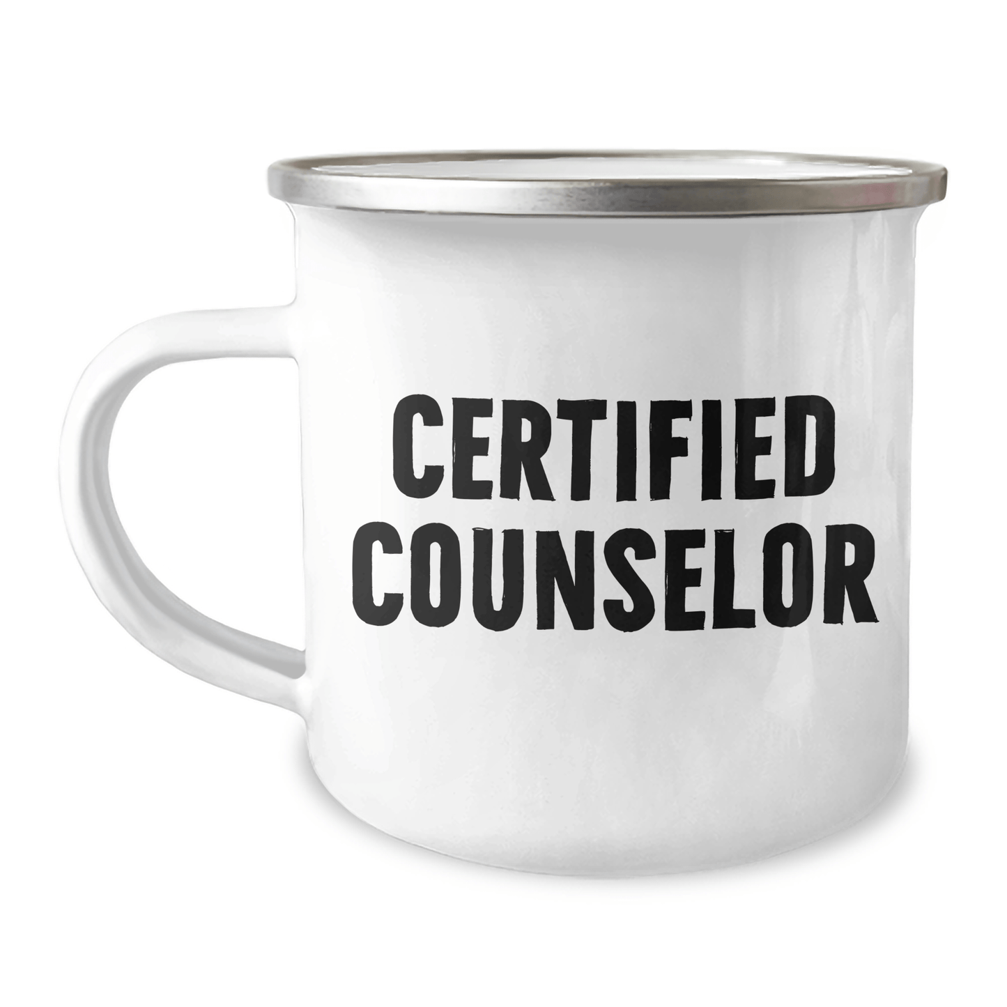 Funny Counselor Gifts - Certified Counselor Quote, Camping Mug for Mother's Day, Gifts from Friends, Gifts for Counselor - Victory Thru Vision 